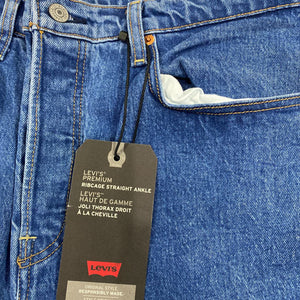 Levis Ribcage Straight Ankle Super High Rise 14 NWT