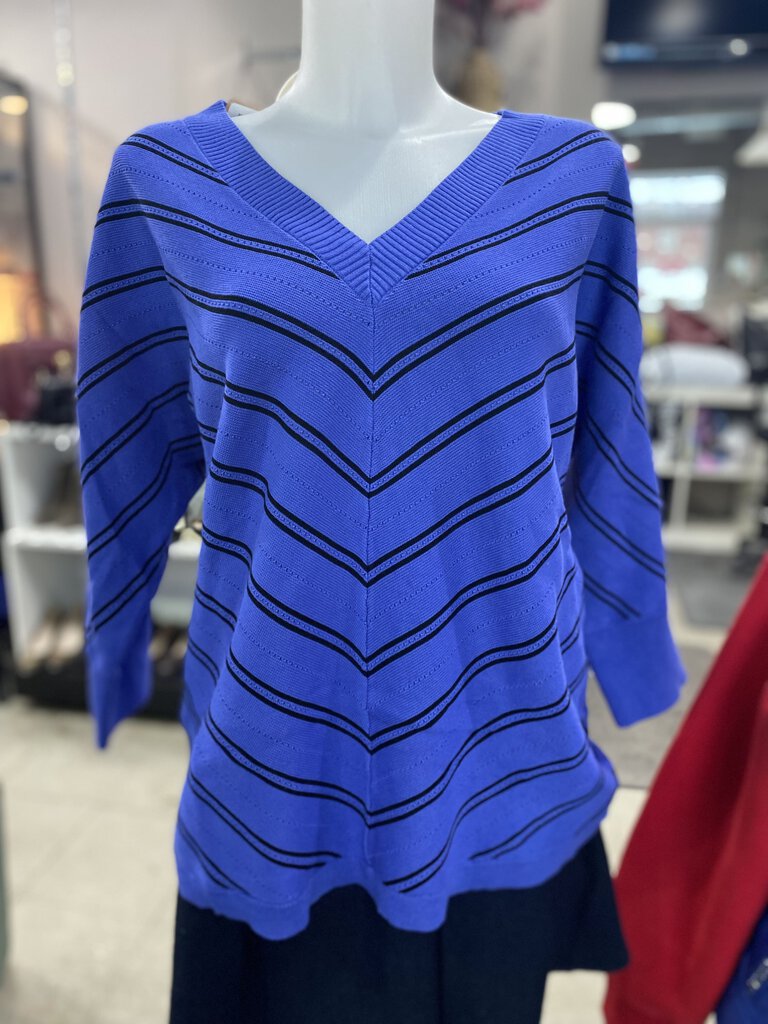 Talbots chevron print sweater XL