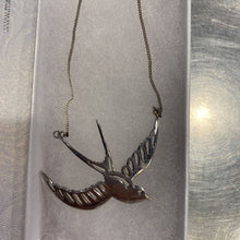 Load image into Gallery viewer, .925 Mimi + Marge swallow necklace
