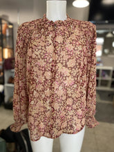Load image into Gallery viewer, Joie floral sheer top M
