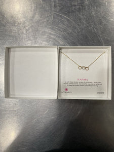 Dogeared 3 circle Karma necklace