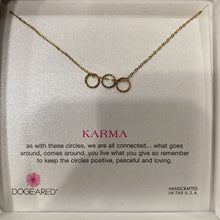 Load image into Gallery viewer, Dogeared 3 circle Karma necklace
