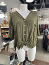 Guess tie waist top M