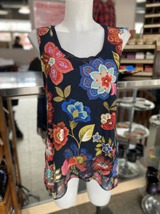 Desigual sleeveless floral top XL
