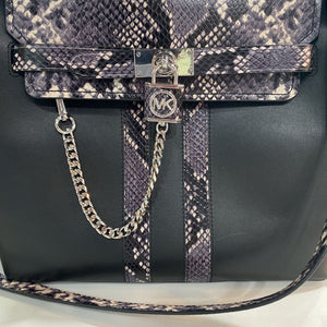 Michael Kors snake print detail handbag