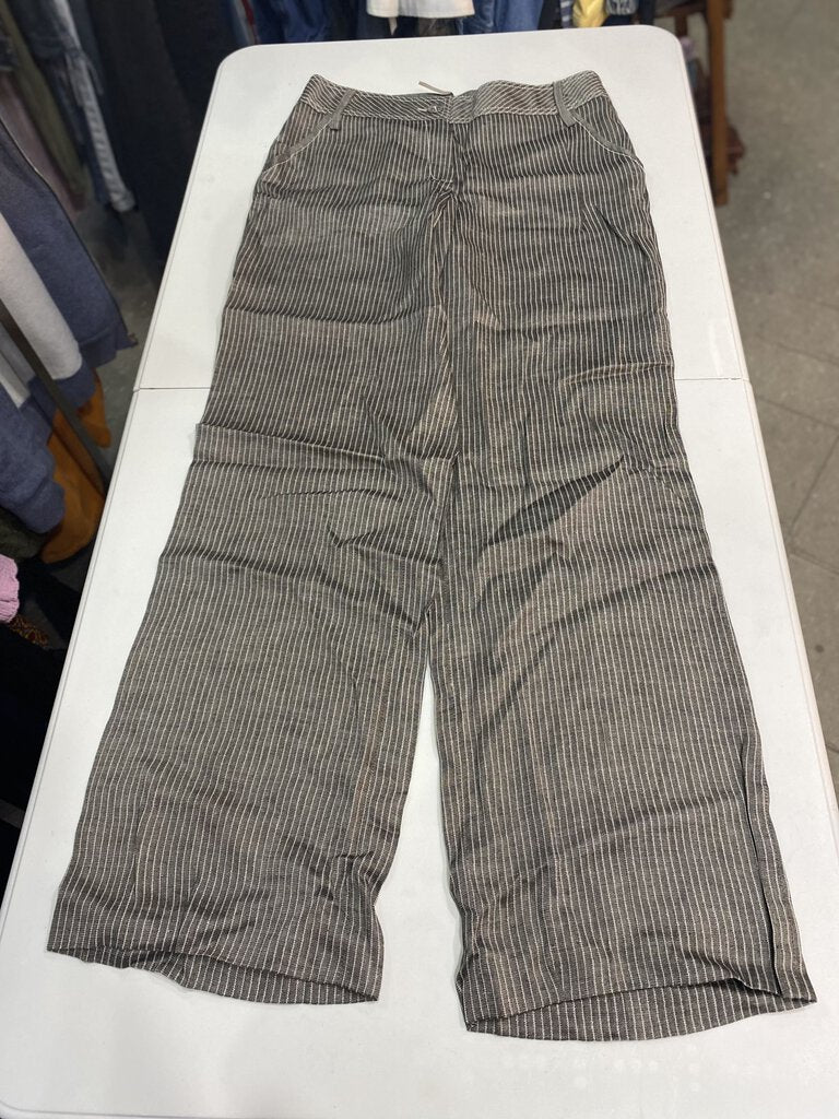 Apanage striped linen blend pants NWT 6