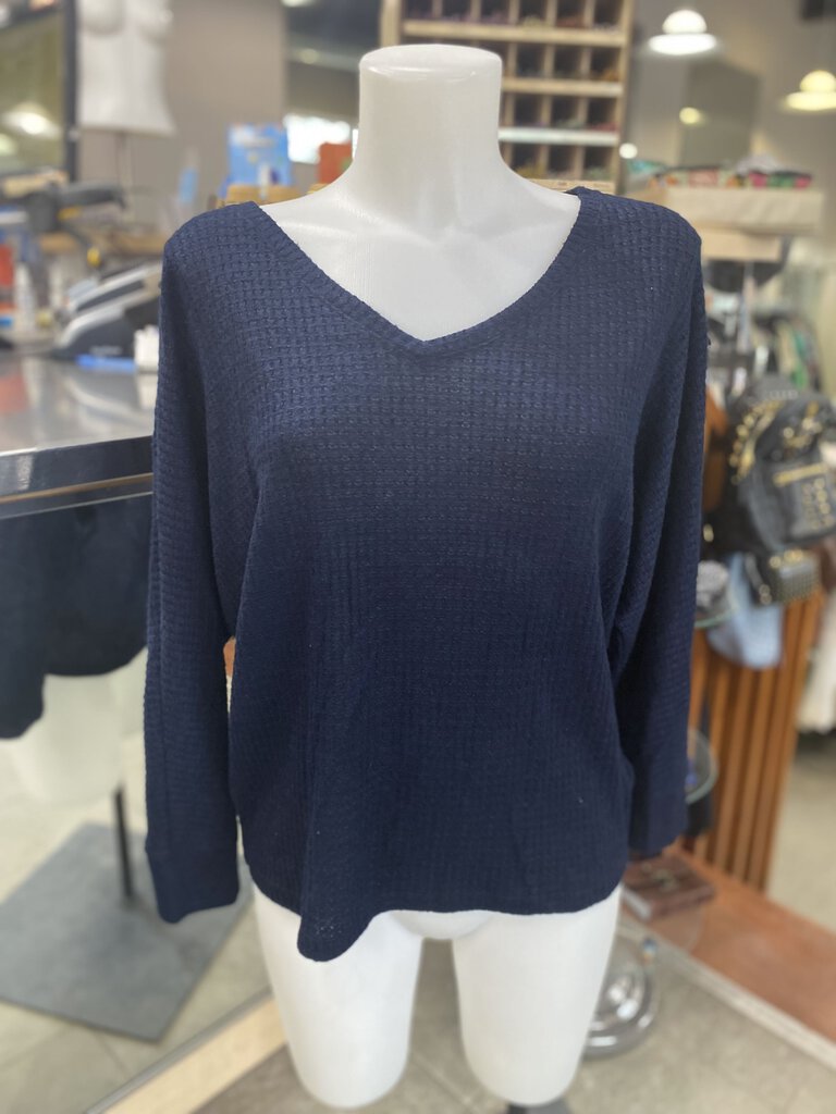 Anthropologie soft waffle knit top M