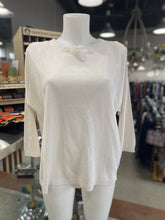 Load image into Gallery viewer, Massimo Dutti cold shoulder light knit shimmery top NWT M
