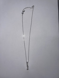 Swarovski 4 crystal drop necklace