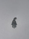 .925 pave hamsa hand pendant