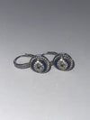 .925 pave evil eye drop earrings