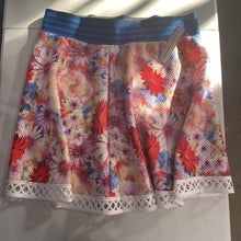 Load image into Gallery viewer, Higuille,Fil et Fille floral/striped pull on skirt L
