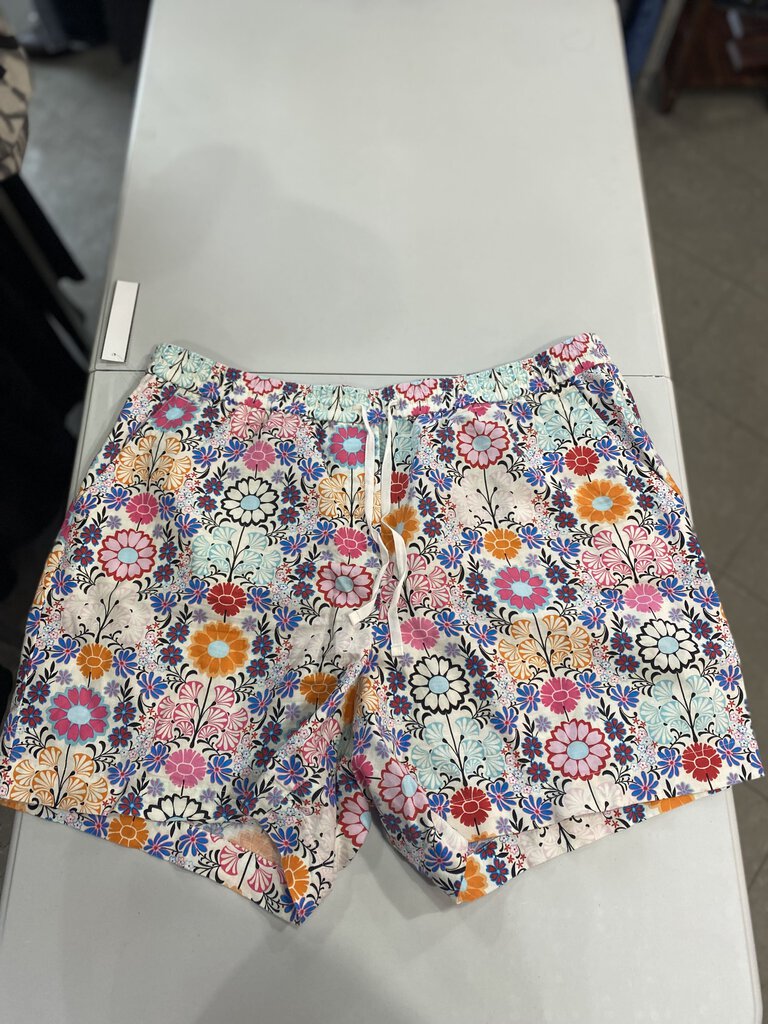 Talbots floral linen/cotton shorts XL