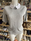 Tommy Hilfiger collared light knit sweater M