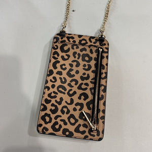 Kate Spade animal print wallet/phone holder on chain