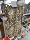 Belle Vere sheer animal print top L