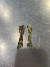 Load image into Gallery viewer, D&#39;Orlan vintage drop clip ons w Swarovski crystals
