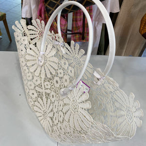 Flower open basket bag