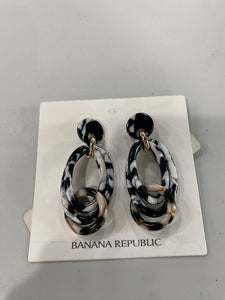 Banana Republic multi hoop plastic earrings