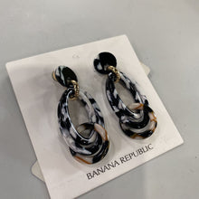 Load image into Gallery viewer, Banana Republic multi hoop plastic earrings
