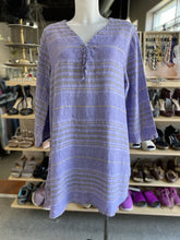 Load image into Gallery viewer, Flax Striped tunic dress L
