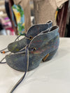 John Fluevog denim/leather booties 8.5