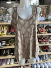 Dana Buchman sequin tank NWT M