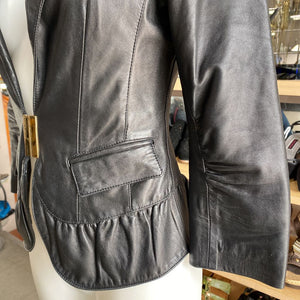 Elisabetta Franchi Celyn b. leather jacket 42
