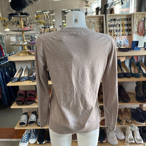 Massimo Dutti wool/silk blend light knit sweater S