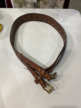 Load image into Gallery viewer, Lauren Ralph Lauren double buckle leather belt M
