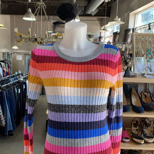 Gap merino wool blend striped sweater dress NWT MP