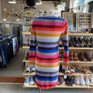 Gap merino wool blend striped sweater dress NWT MP