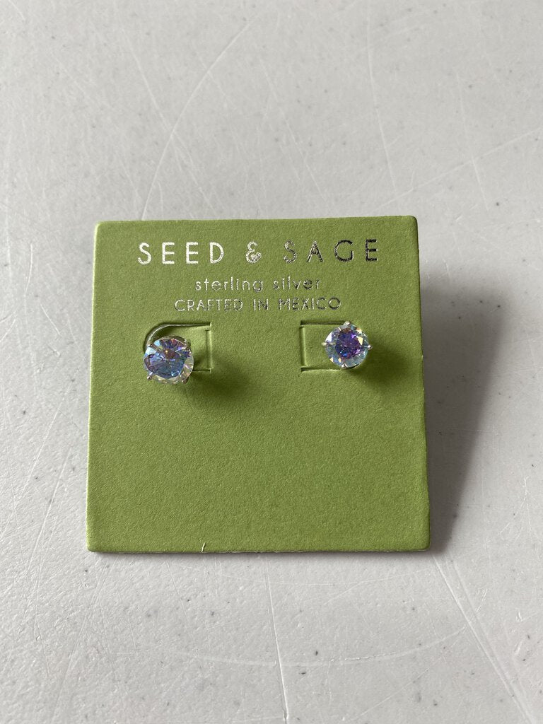 Seed & Sage .925 crystal studs