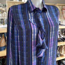 Load image into Gallery viewer, Banana Republic plaid blouse M
