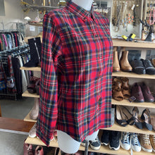 Load image into Gallery viewer, LL Bean plaid flannel button up M
