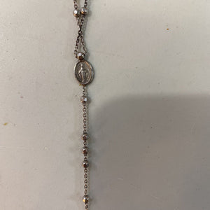 Dyadema .925 rosary style necklace