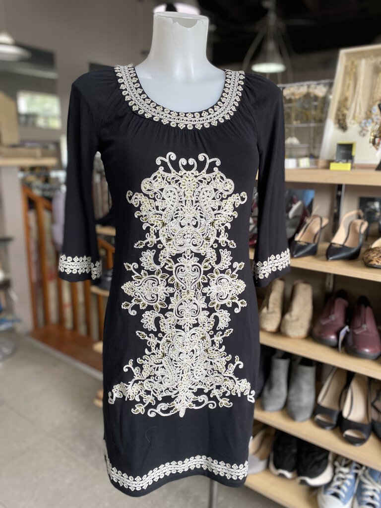 INC embroidered dress S