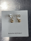 Banana Republic Seashell Hoops NWT