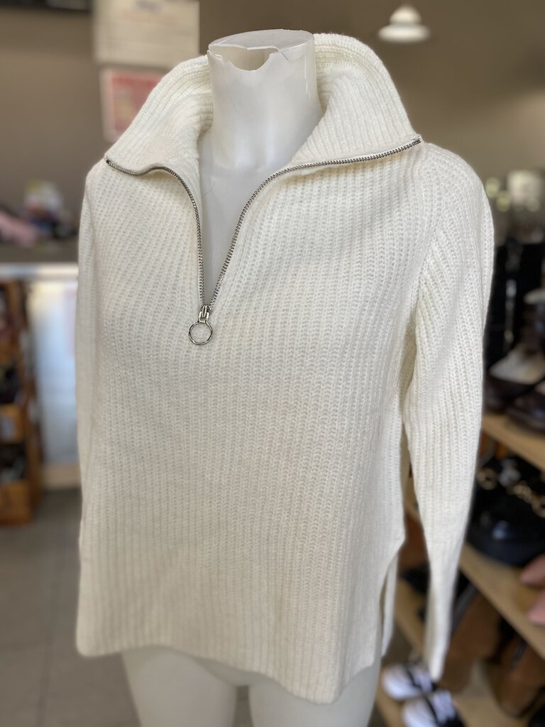 Gap wool/alpaca/blend zip sweater S