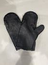 Zip top leather gloves