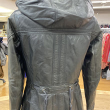 Load image into Gallery viewer, Danier vintage zip out liner leather coat (As Is-drawstring ripped XS)
