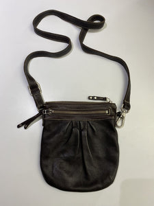 Roots small leather crossbody
