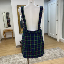 Load image into Gallery viewer, Zara tweed skirt w suspenders L
