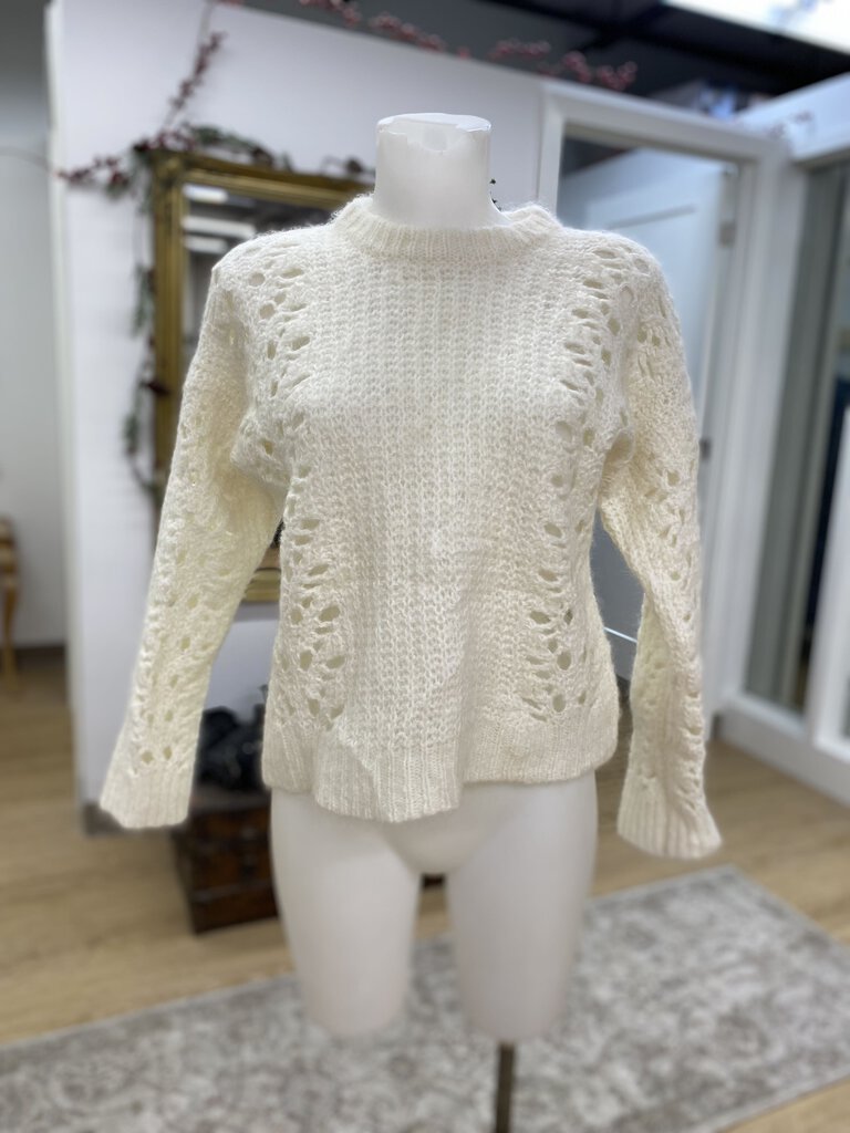 IRO merino wool/mohair/blend sweater L