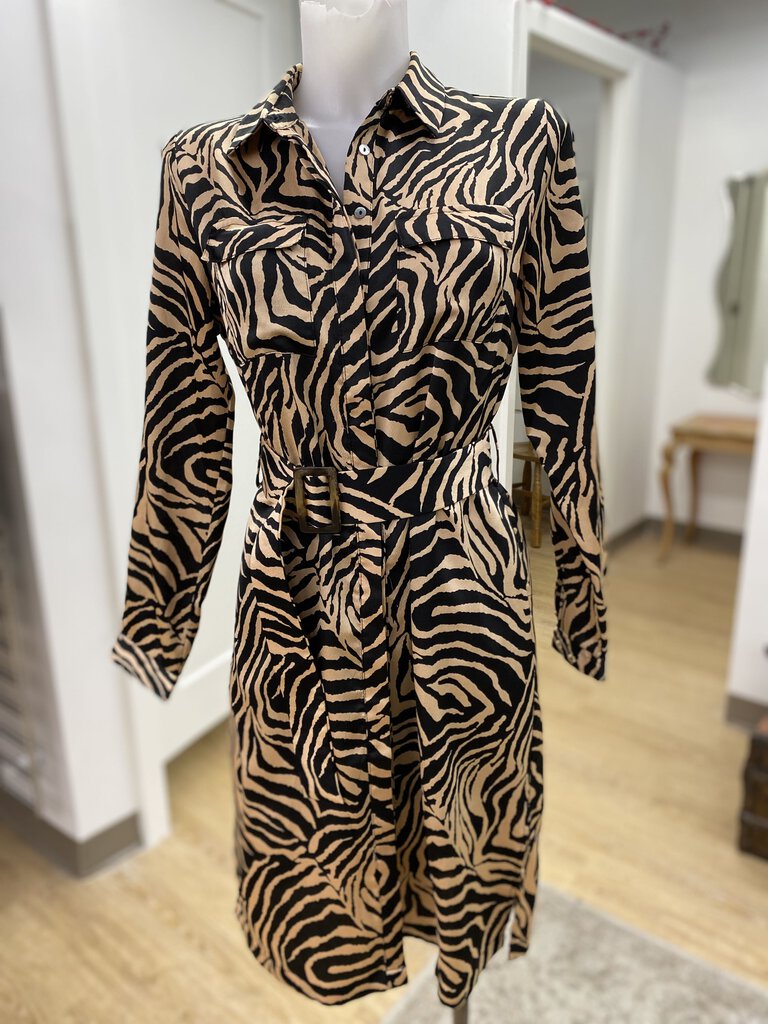 Lucy Paris zebra print dress XS