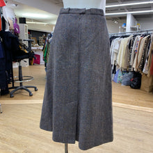 Load image into Gallery viewer, AQUASCUTUM vintage wool/leather midi skirt M
