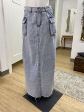 Load image into Gallery viewer, Monique denim maxi skirt NWT M
