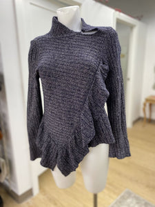 Knitted & Knotted merino wool blend sweater M