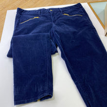 Load image into Gallery viewer, Gap zipper detail velvet skinny pants 33
