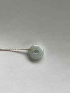 14k necklace with Jade pendant